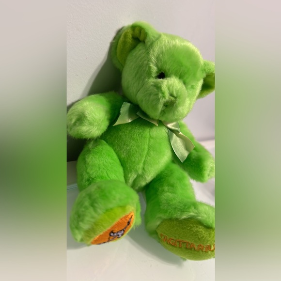 RARE RUSS Sagittarius Green Collector Bear - Picture 4 of 8